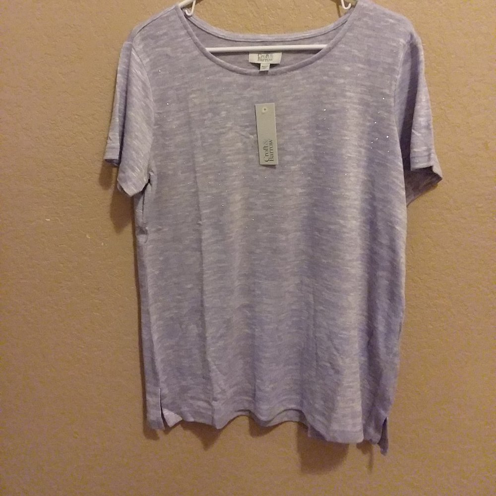 Womans soft comfy top with sequins